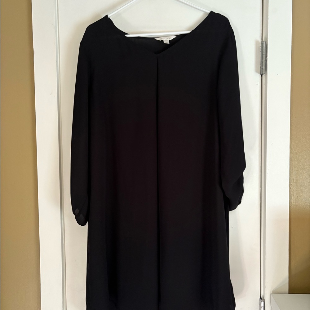 Decree Black Dolman Sleeve Scoop Neck Dress